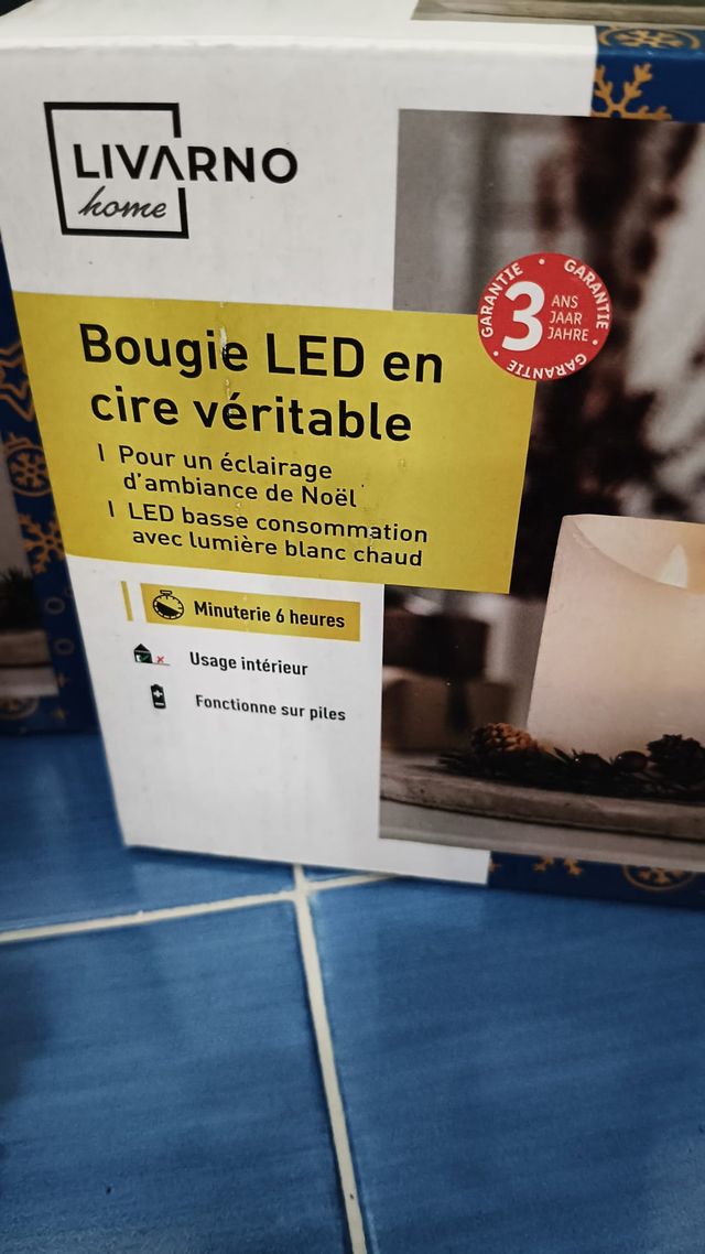 2 Candele LED Livarno Home con ghirlanda