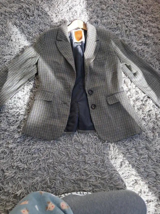 Chaqueta americana niña cuadros