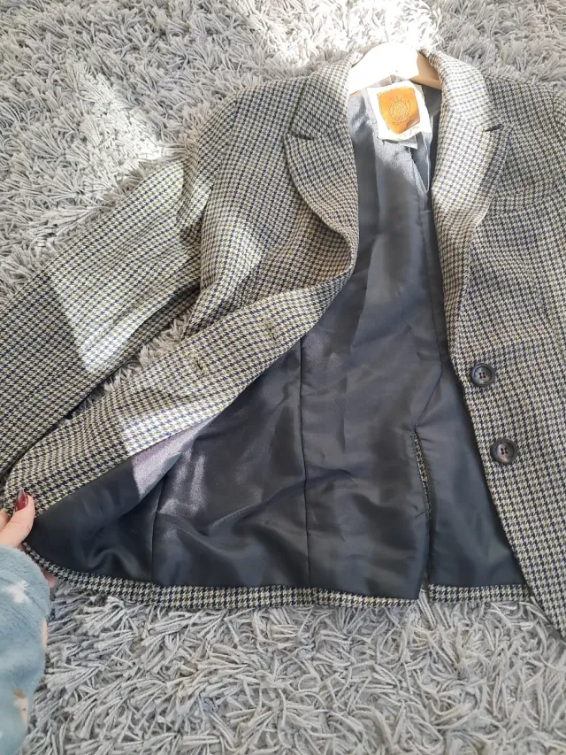 Chaqueta americana niña cuadros