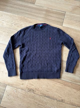 Jersey Polo Ralph Lauren Azul Cable Knit
