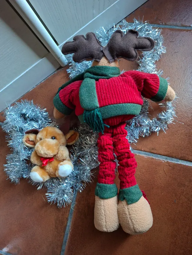 Renna decorativa natalizia