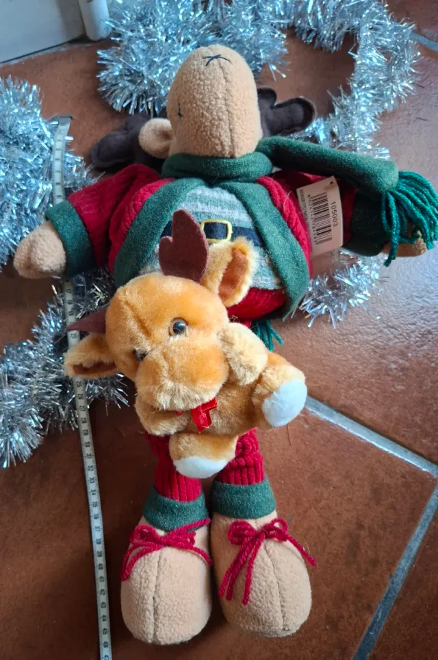 Renna decorativa natalizia