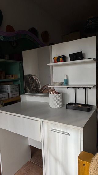 Tocador Blanco con Espejo