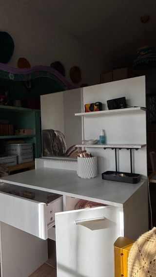 Tocador Blanco con Espejo