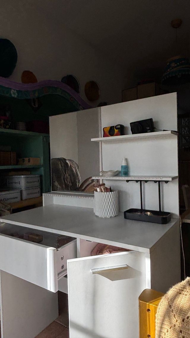 Tocador Blanco con Espejo