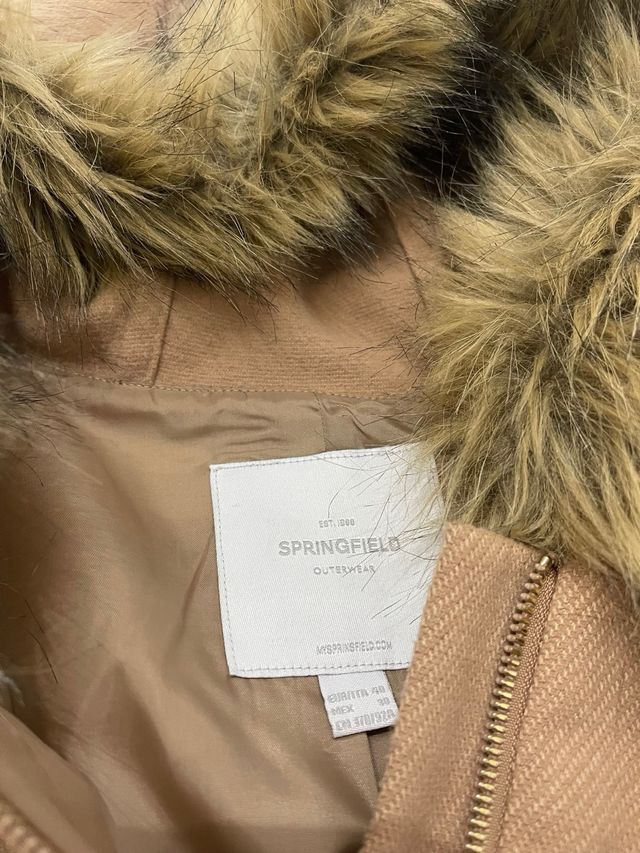 Abrigo paño Springfield con capucha