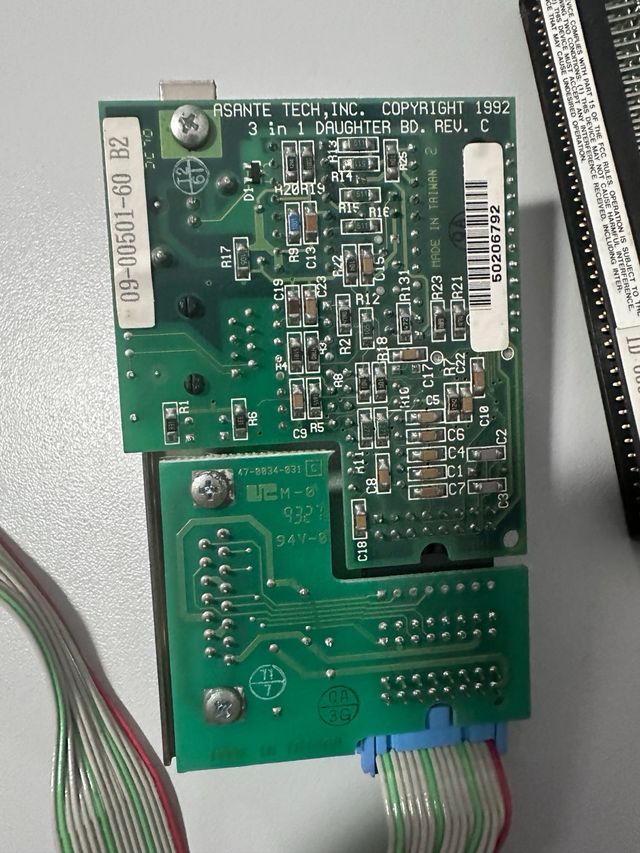 Tarjeta Ethernet Asante Macintosh SE