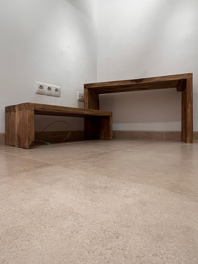 Mueble madera recuperada HANNUN con 2 módulos