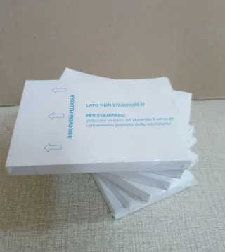 100 Fogli Adesivi Stampante A6