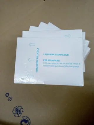 100 Fogli Adesivi Stampante A6