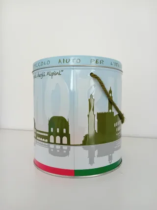 Scatola di latta con coperchio,Ass.ne Naz.le Alpin