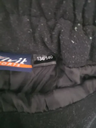 Pantalón de esquí negro con tirantes