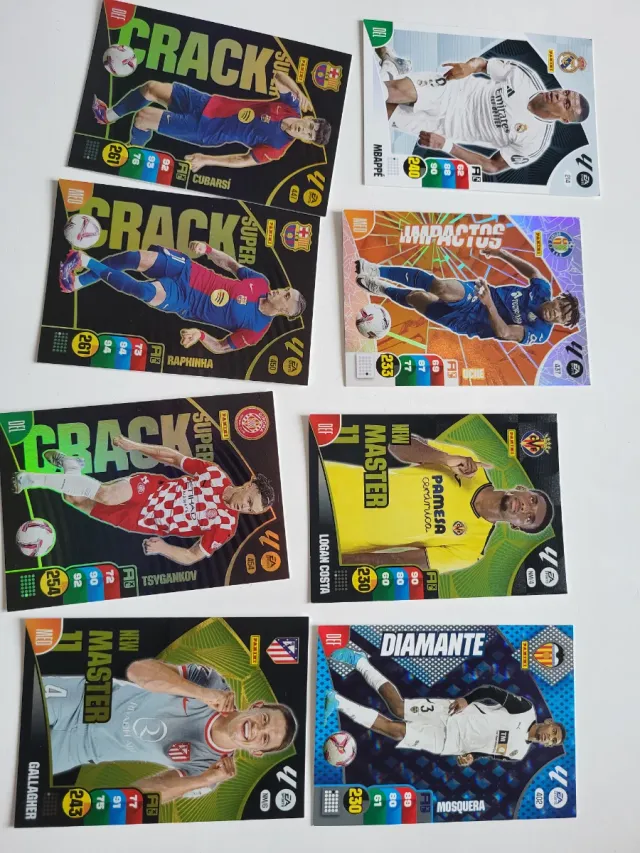 Lote 8 cromos liga 24-25