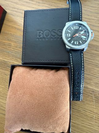 Reloj Hugo Boss Negro y Naranja