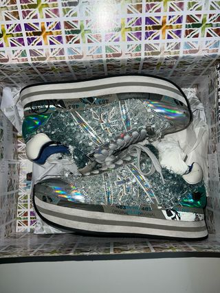 Scarpe Premiata Donna Multicolor/Argento