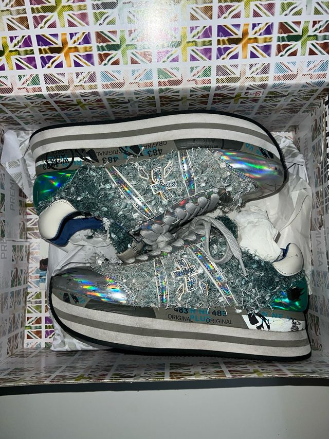 Scarpe Premiata Donna Multicolor/Argento