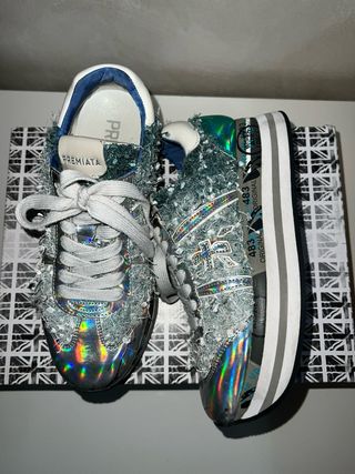 Scarpe Premiata Donna Multicolor/Argento