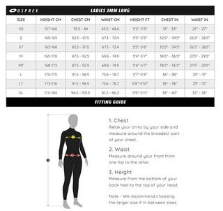 A ESTRENAR Traje Neopreno Lady Osprey Coral Tall S