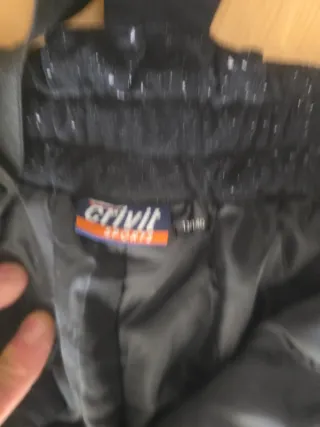 Pantalón de esquí negro con tirantes