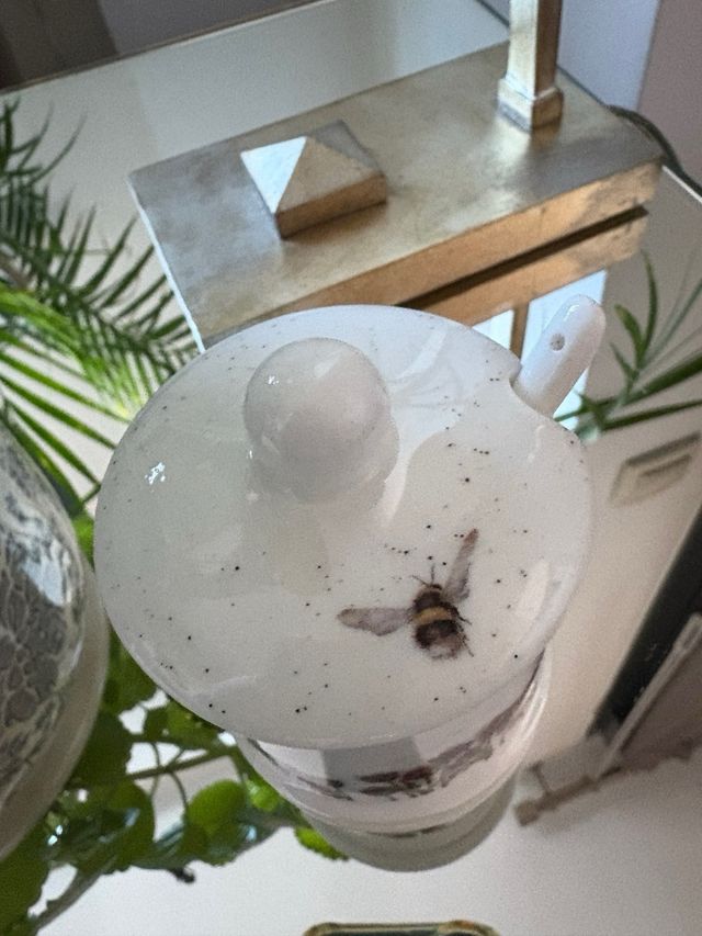 Tarro porcelana para mermelada o salsas o miel