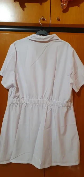 Bata blanca talla XL disfraz enfermera nueva