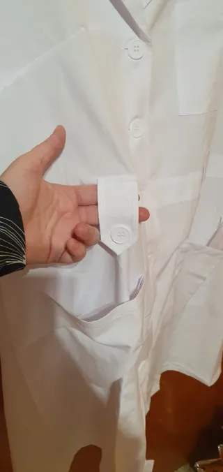 Bata blanca talla XL disfraz enfermera nueva