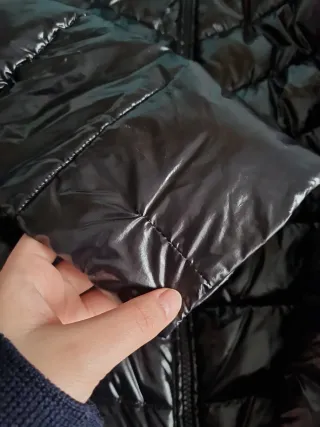 Piumino Calvin Klein nero lucido Donna