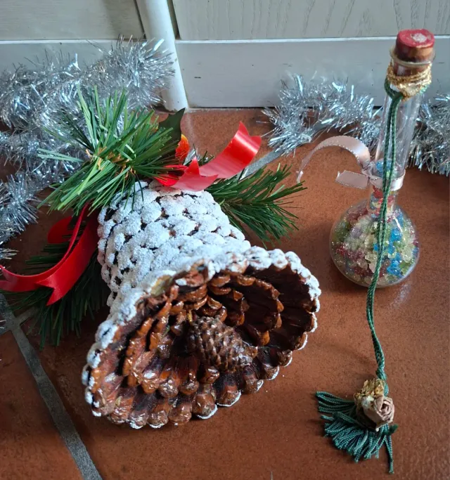 Addobbo Natalizio Ghianda Decorata