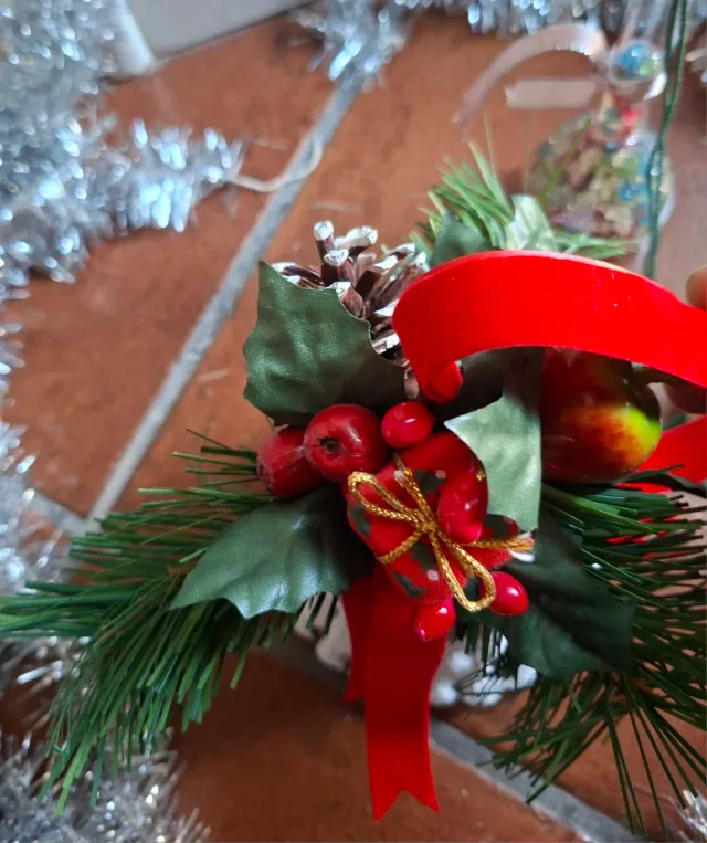 Addobbo Natalizio Ghianda Decorata