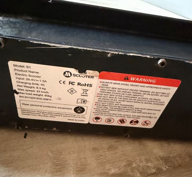 Patinete Eléctrico de Scooter