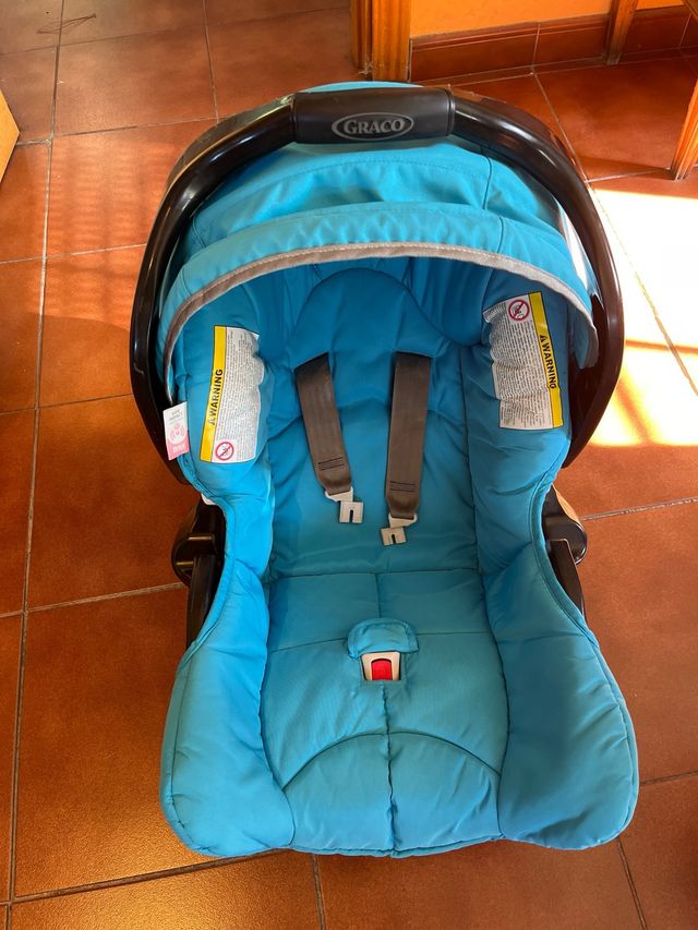 Carrito de bebé Graco azul Mirage+Travel system