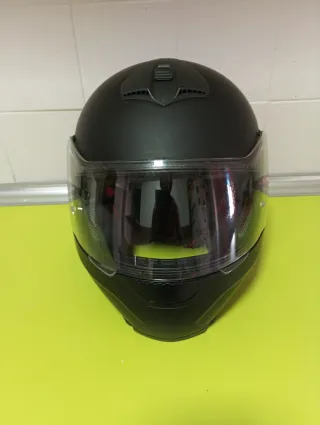 Casco de moto integral negro