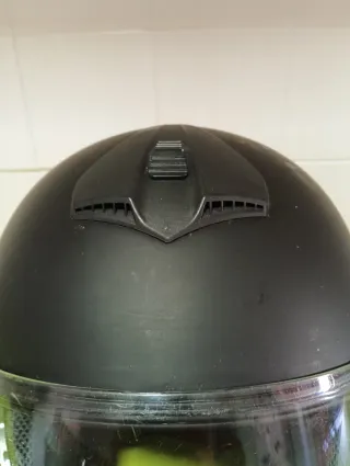 Casco de moto integral negro