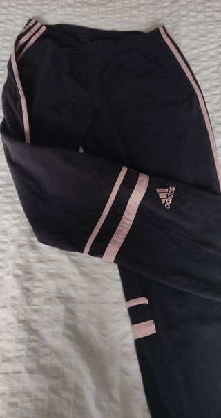 Pantalón Adidas Challenger gris y rosa Talla 40