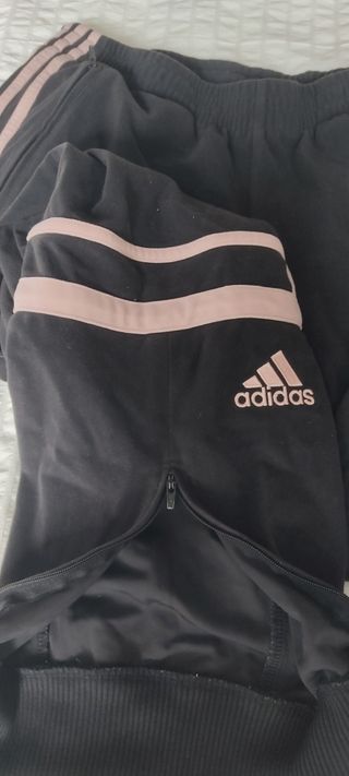 Pantalón Adidas Challenger gris y rosa Talla 40