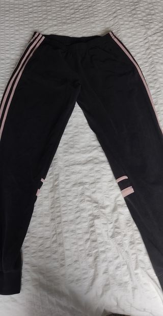 Pantalón Adidas Challenger gris y rosa Talla 40