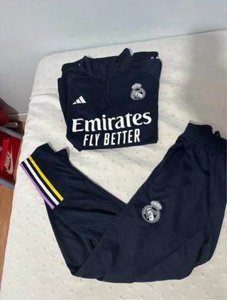 Chándal Real Madrid Adidas Negro Multicolor