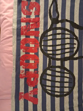 Camisola Snoopy Rayas Azul y Gris