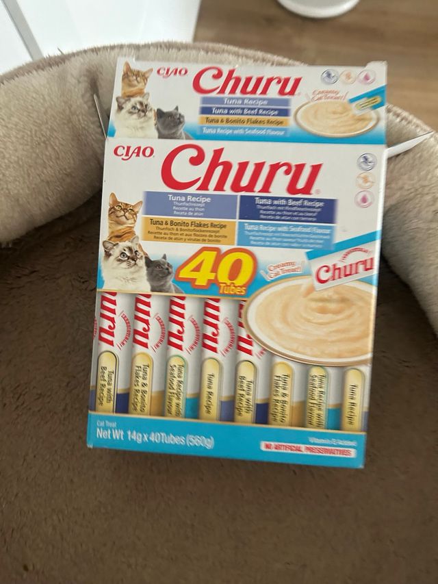 Churu para gatos - 30 tubos caducidad 12.2025