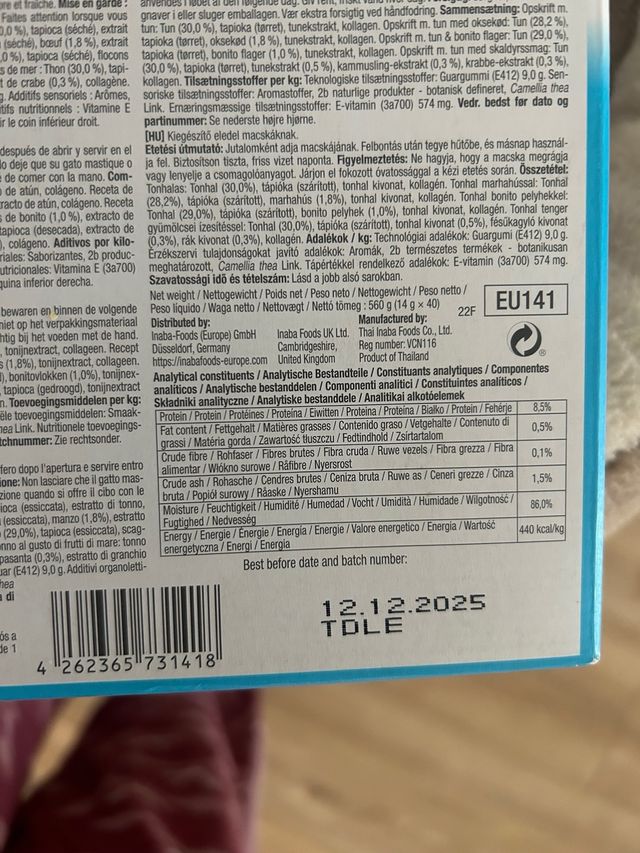 Churu para gatos - 30 tubos caducidad 12.2025