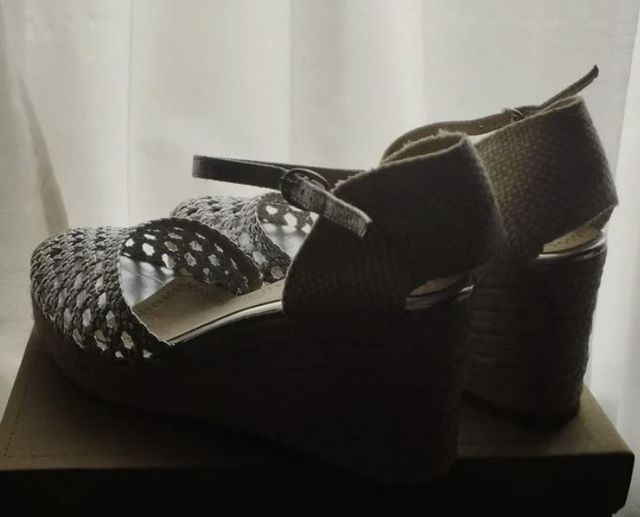 Cuñas Corina Plata T40 Sin Estrenar