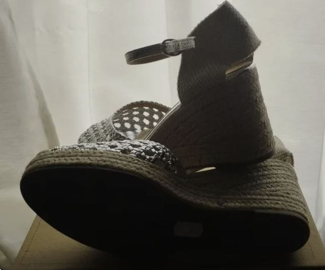 Cuñas Corina Plata T40 Sin Estrenar