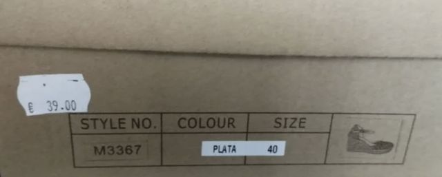 Cuñas Corina Plata T40 Sin Estrenar