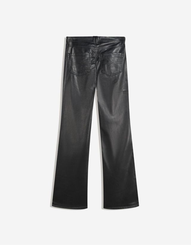 Pantalones negros efecto piel - 38 - Sin estrenar