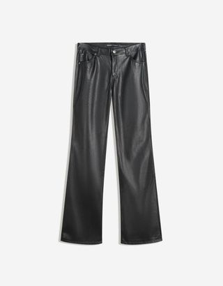 Pantalones negros efecto piel - 38 - Sin estrenar