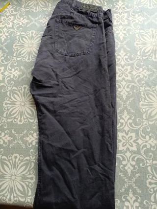 Pantalón vintage Armani Jeans Talla 38 Azul oscuro