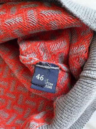 Maglione Drumohr Uomo Cotone Arancione Grigio