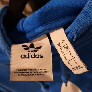 Sudadera Adidas Azul con Logo Trefoil