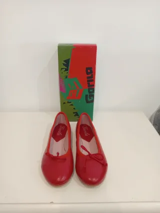 Manoletinas Gorila Rojas Talla 33