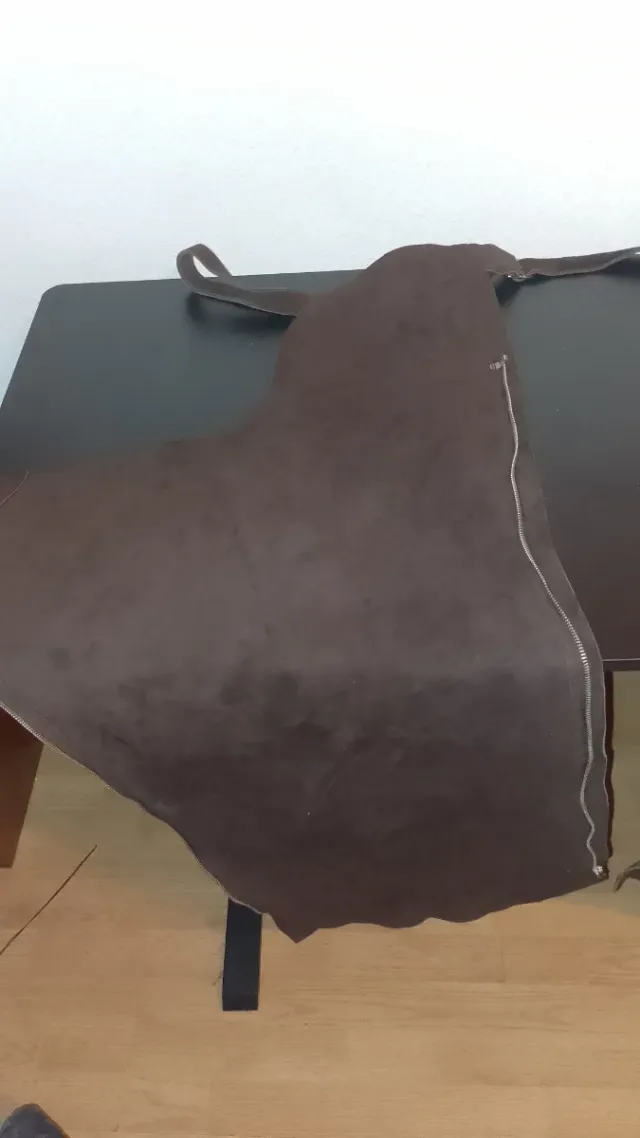 Pantalones Cuero Vaquero Chap Western Marrón